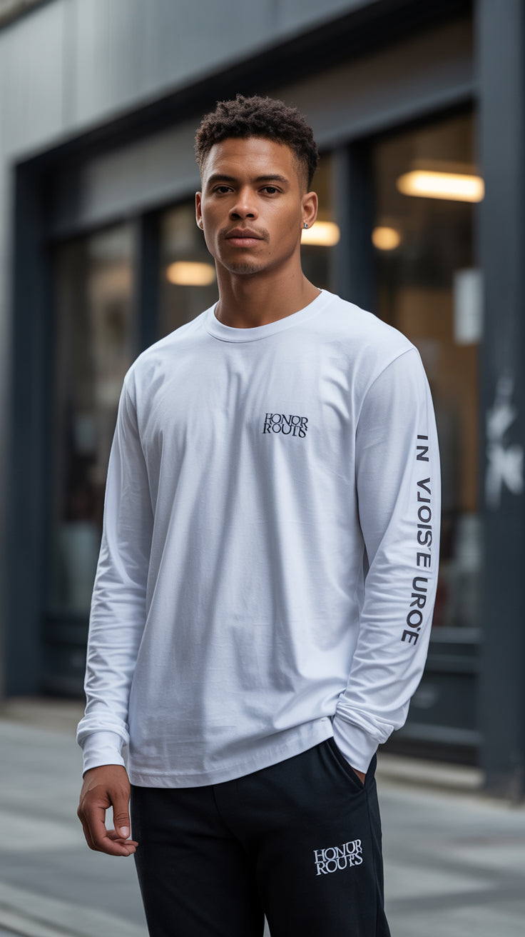 Honor Your Roots - Longsleeve white